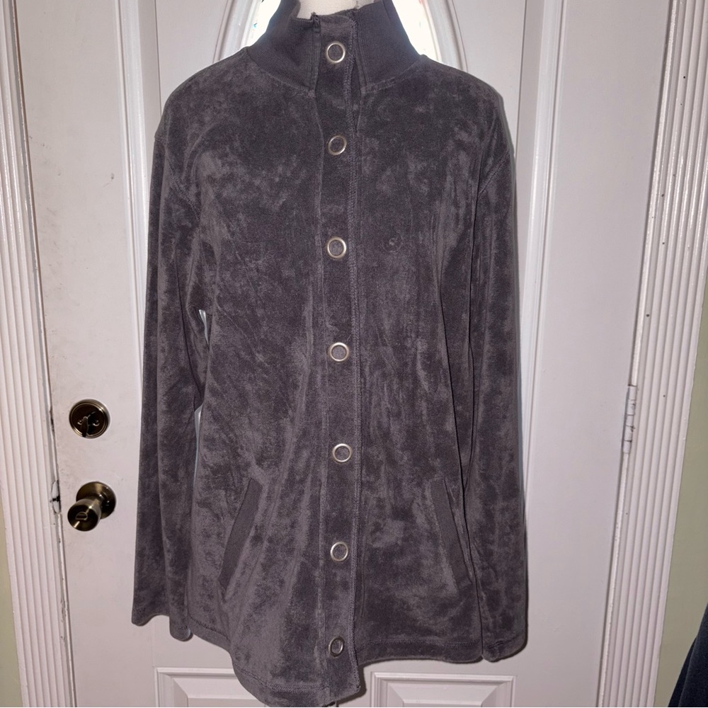 Chico's Dark Gray Teddy Jacket